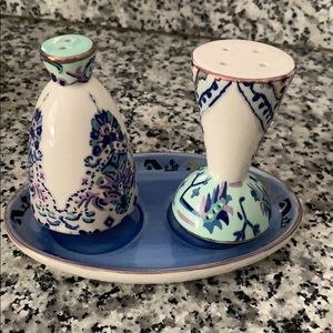 Anthropologie Lilia Salt & Pepper Shaker Set